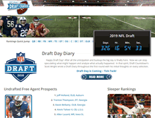 Tablet Screenshot of draftcountdown.com